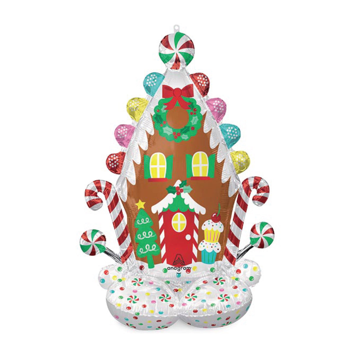 AirLoonz Gingerbread House Balloon 51in | The Party Darling
