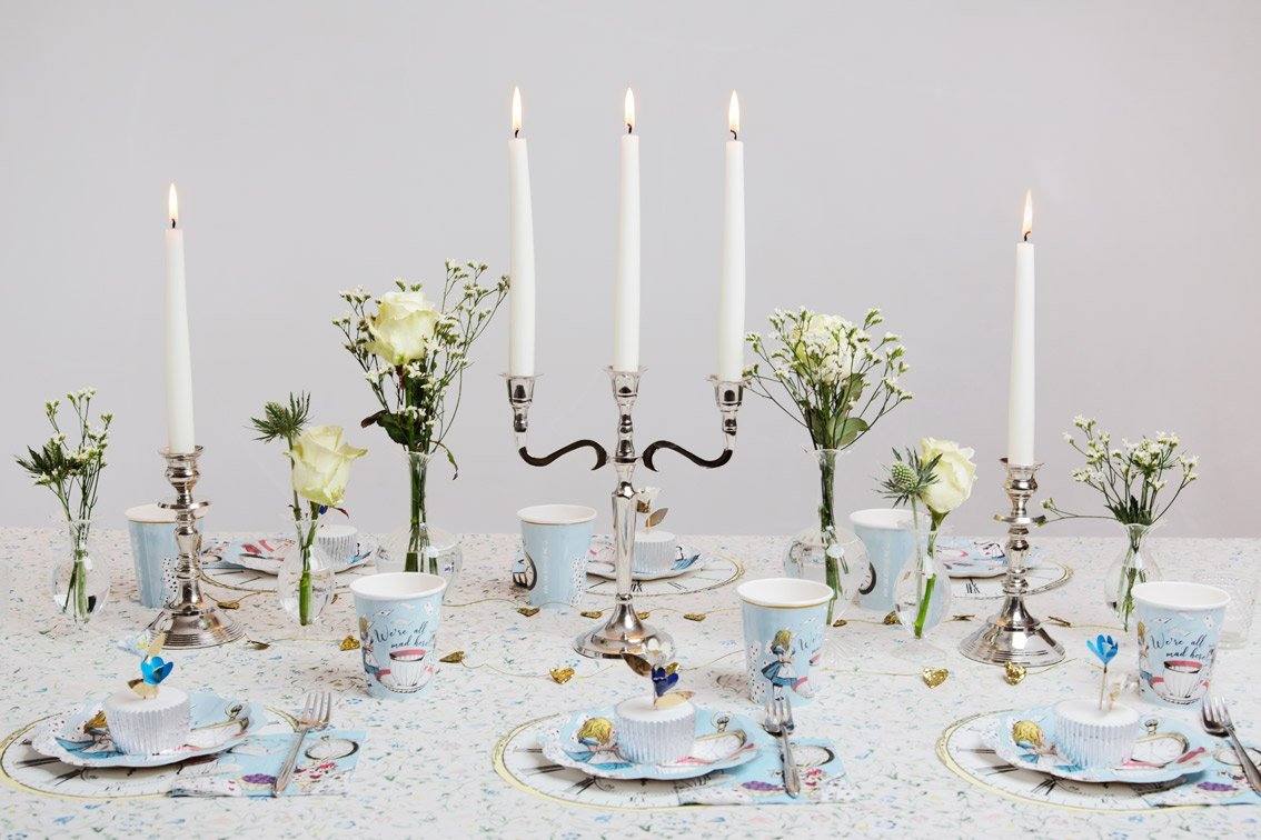 Alice in Wonderland Dessert Plates 12ct - The Party Darling