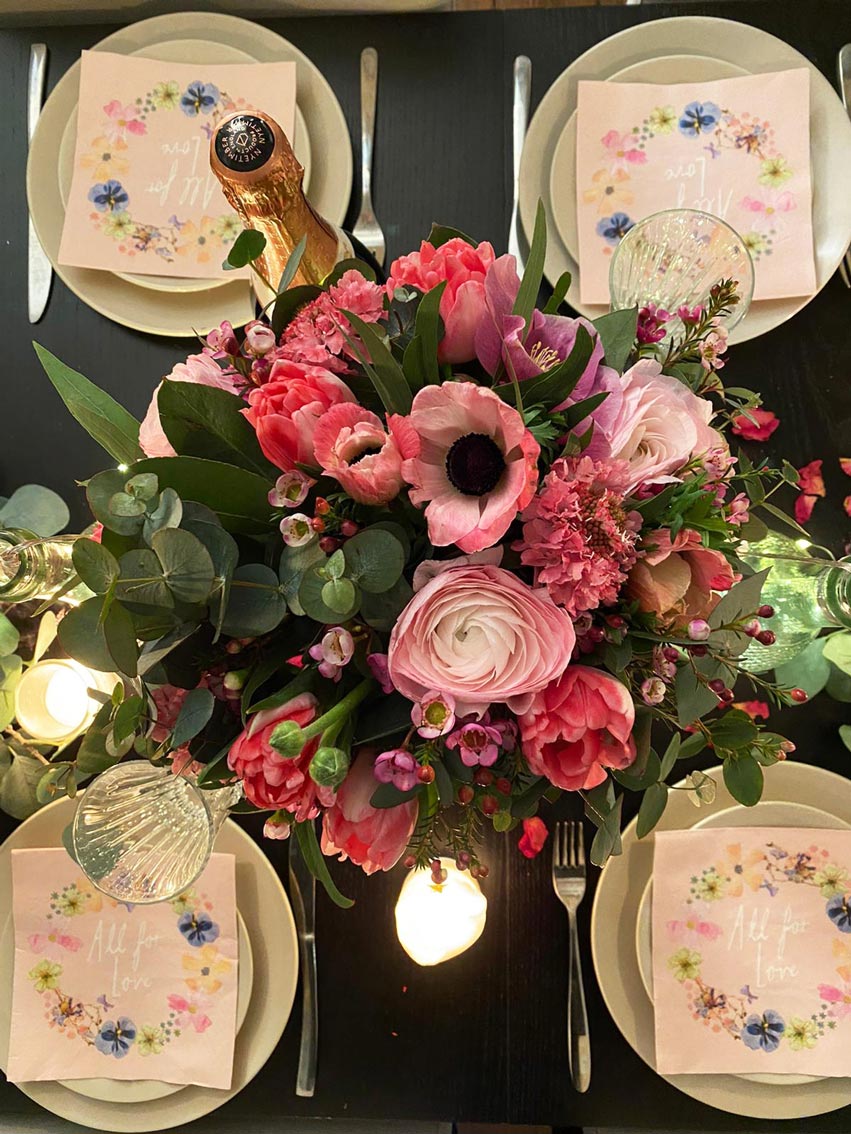 Bridal Shower Table Setting