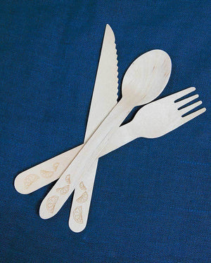 Lemon Wooden Cutlery