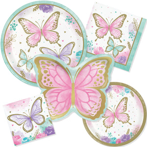 Butterfly Dessert Plates 8ct - The Party Darling
