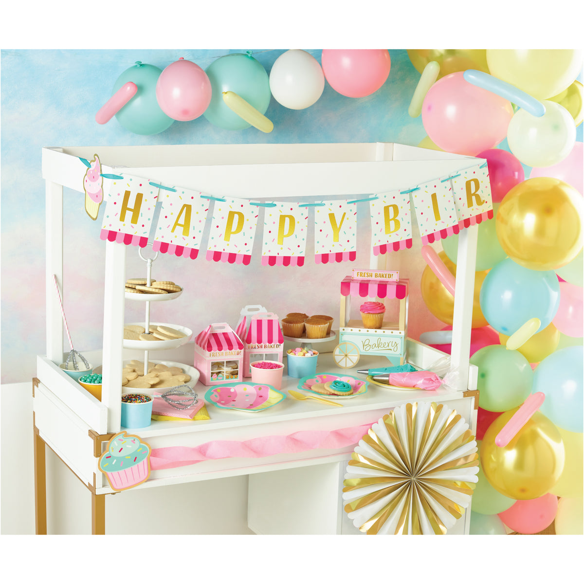 Bakery Sweets Cupcake Dessert Plates 8ct | The Party Darling