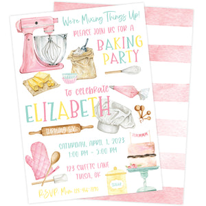 Baking Party Birthday Invitation | The Party Darling