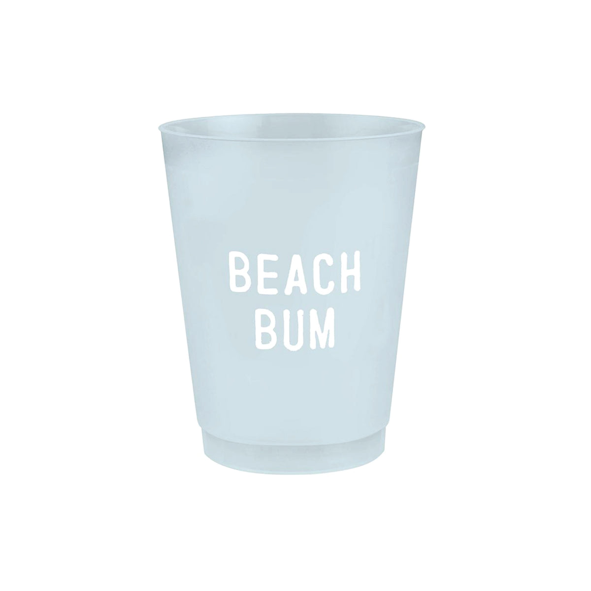 Beach Bum Blue Frosted Plastic Cups 8ct | The Party Darling