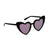 Black Heart Plastic Sunglasses | The Party Darling