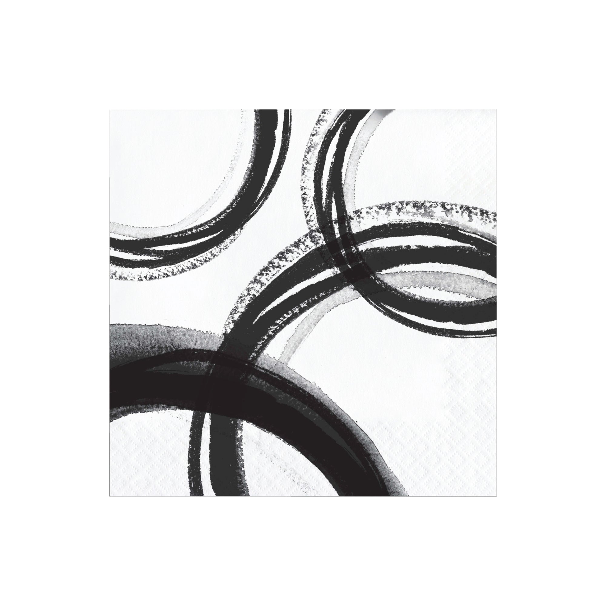Black & White Abstract Lunch Napkins 16ct | The Party Darling