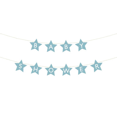 Blue Star Baby Shower Banner 9.5ft