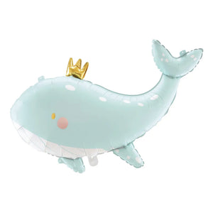 Blue Baby Whale Foil Balloon 30.5in | The Party Darling