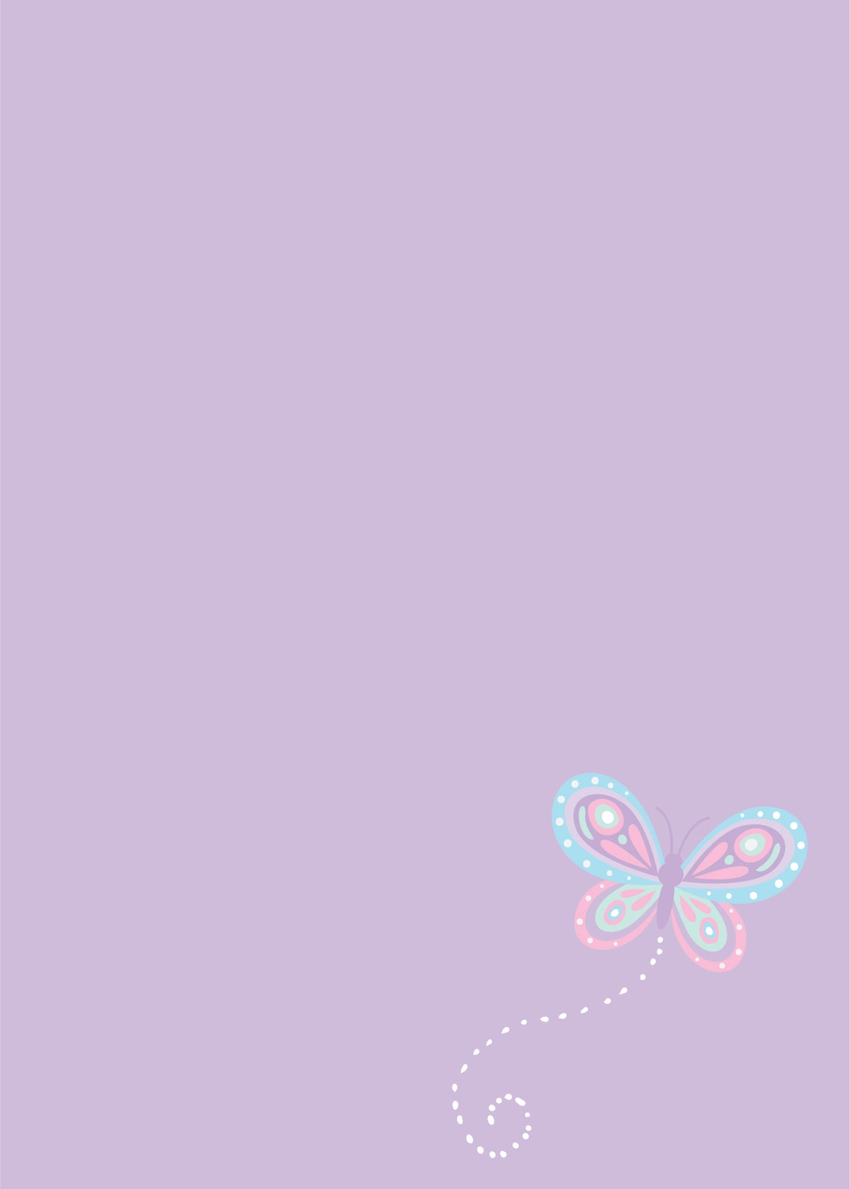 Fluttering Butterfly Birthday Party Invitation Back | The Party Darling