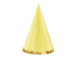 Assorted Pastel Party Hats 6ct - The Party Darling