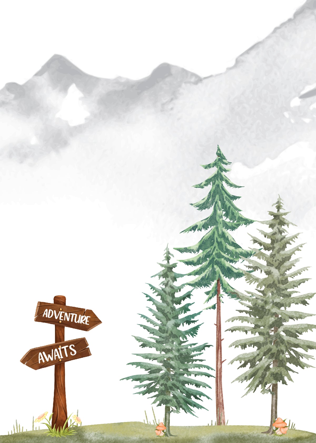 Happy Camper Birthday Party Printable Invitation Back | The Party Darling