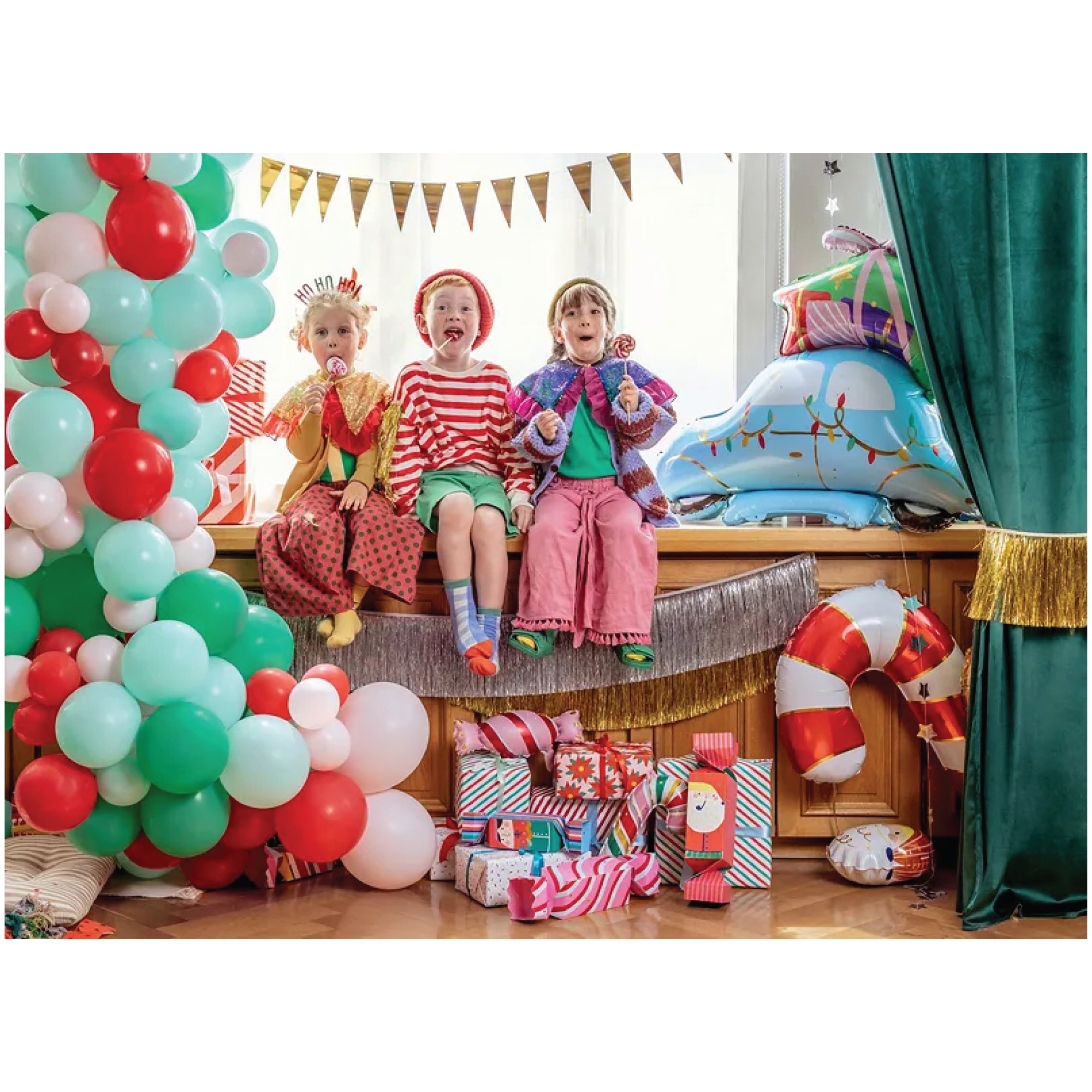 Pink & Red Candy Balloon 13in | The Party Darling