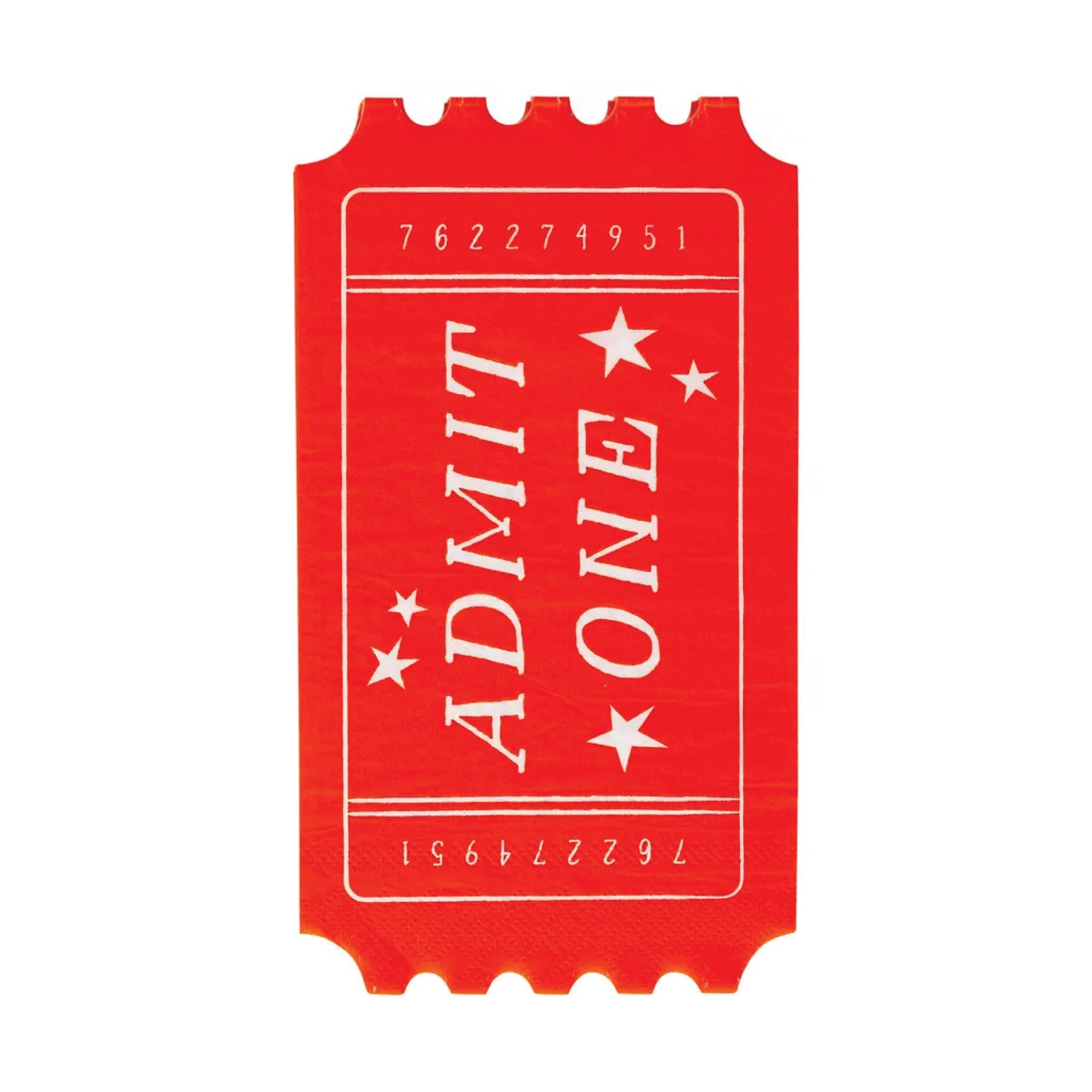 Admit One Carnival Ticket Guest Napkins 24ct | The Party Darling