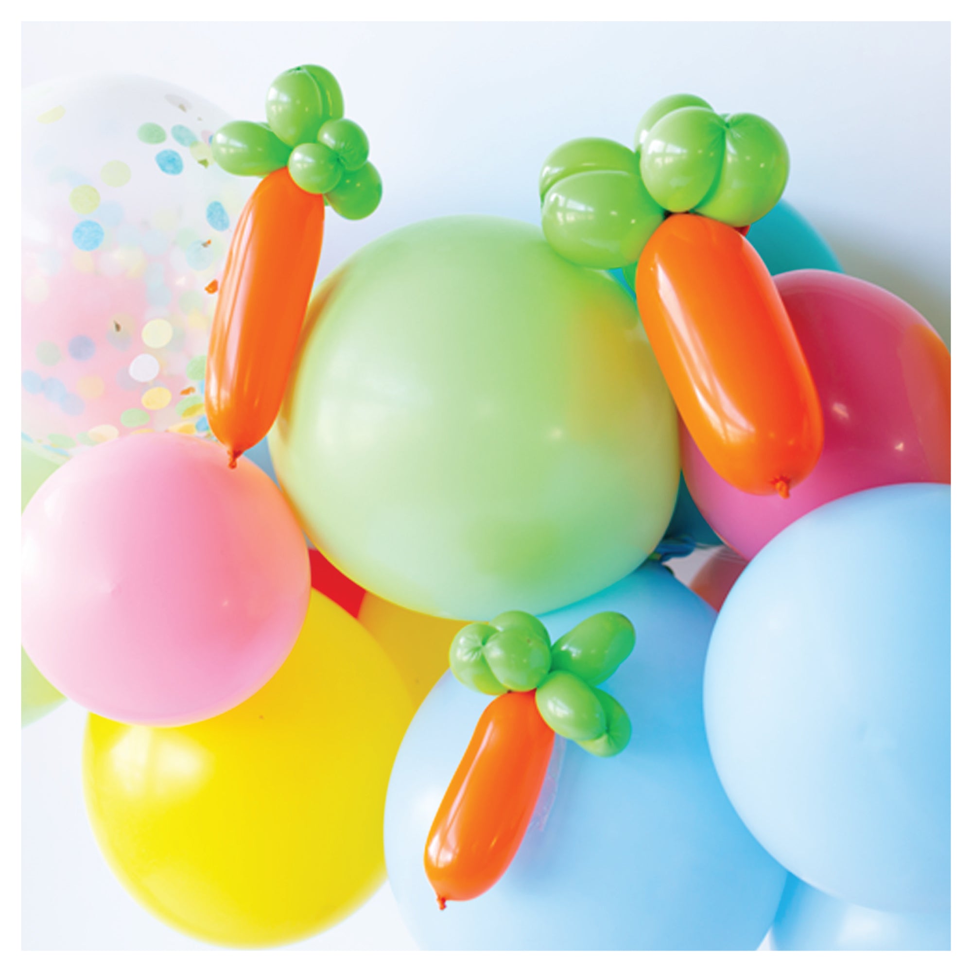 Carrot Mini Balloon Kit Garland