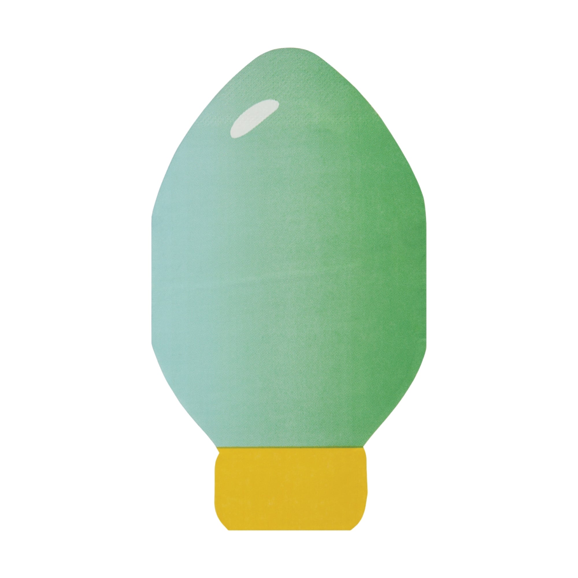 Christmas Bulb Guest Towels 16ct Green | The Party Darling