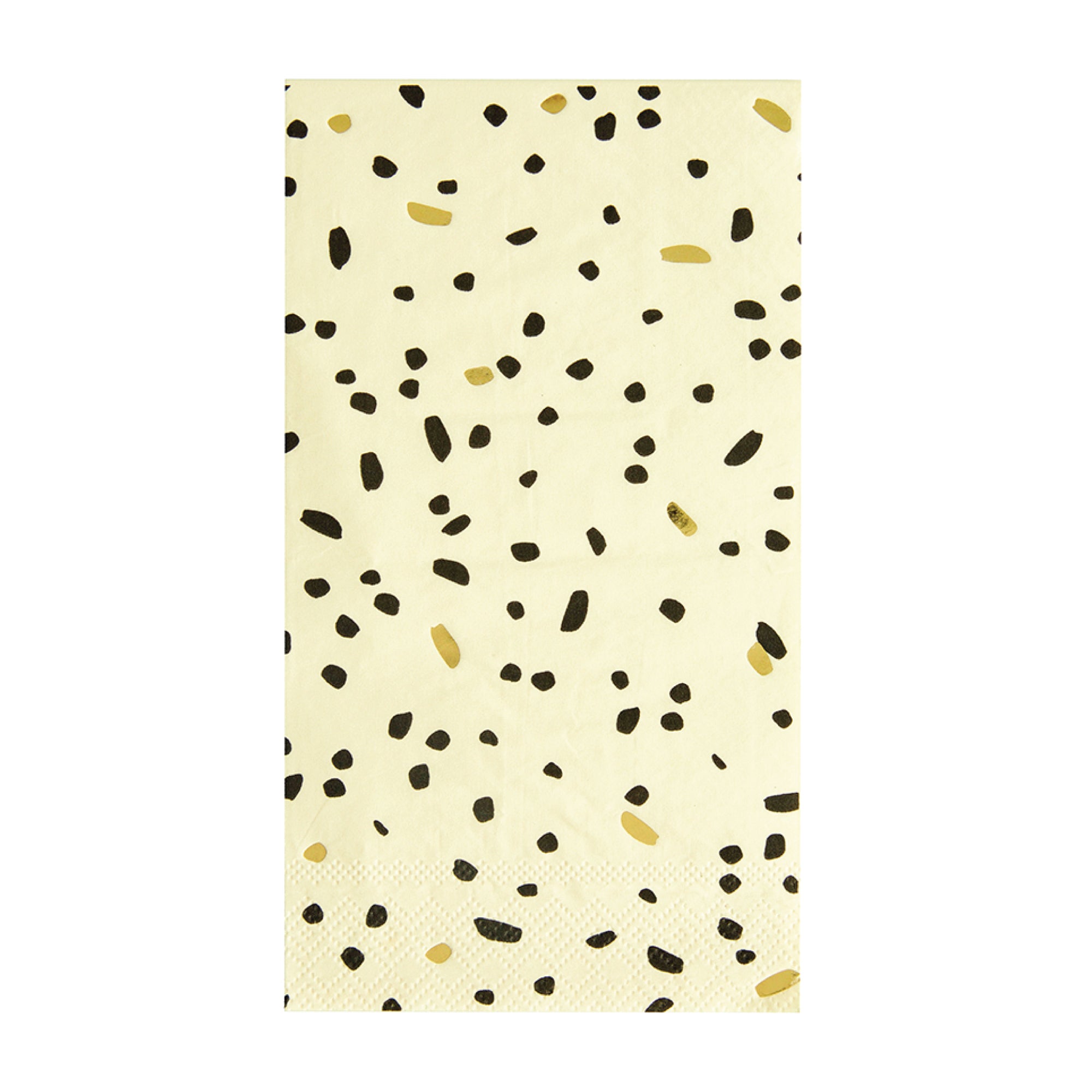 Black & Cream Dot Guest Towels 16ct | The Party Darling