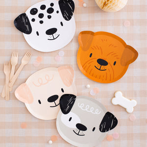 Bow Wow Dog Lunch Plates 8ct - The Party Darling