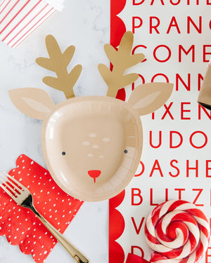 Rudolph Reindeer Plate Table Setting