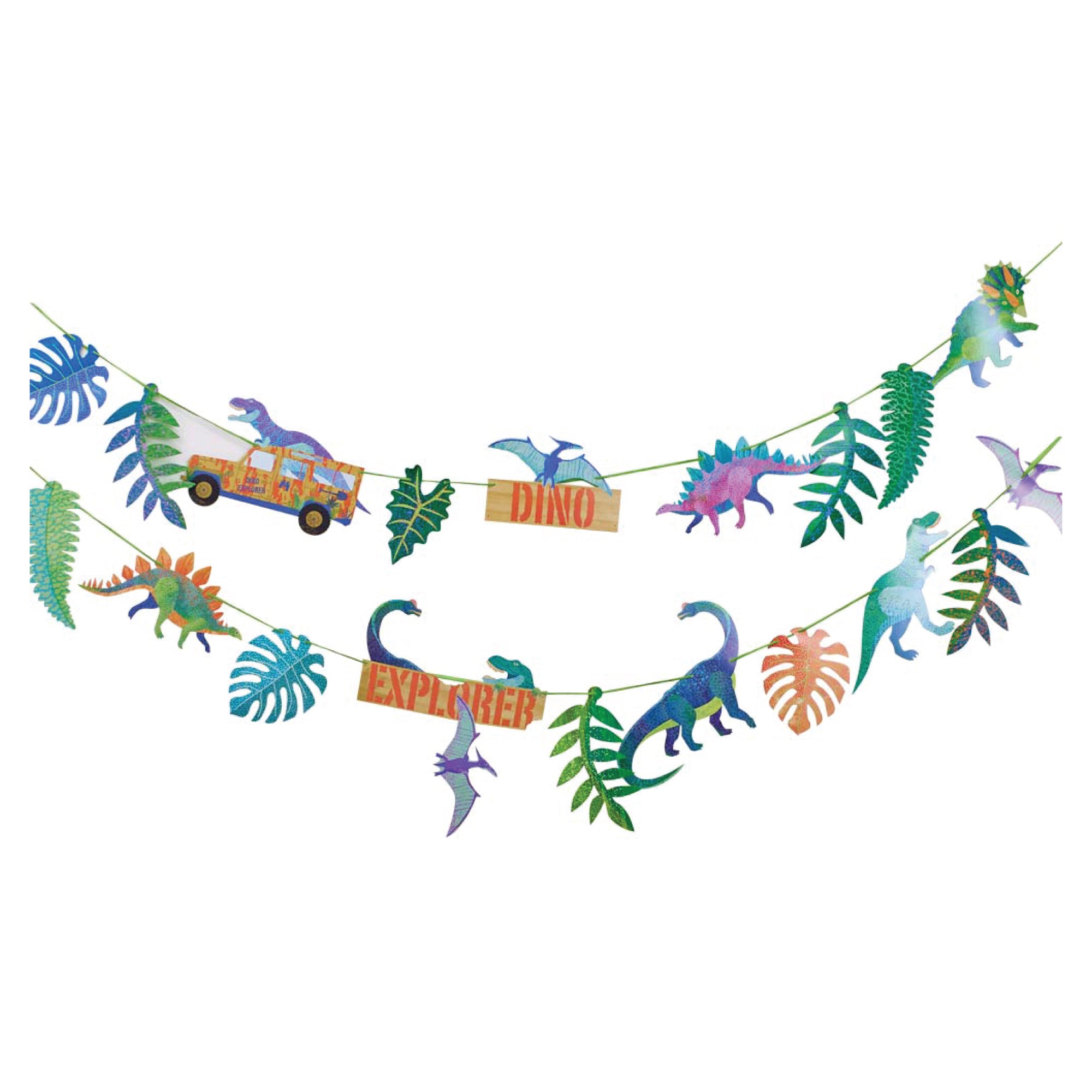 Dinosaur Explorer Party Garlands 2ct | The Party Darling