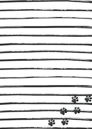 Dog Pawty Birthday Party Invitation Back | The Party Darling