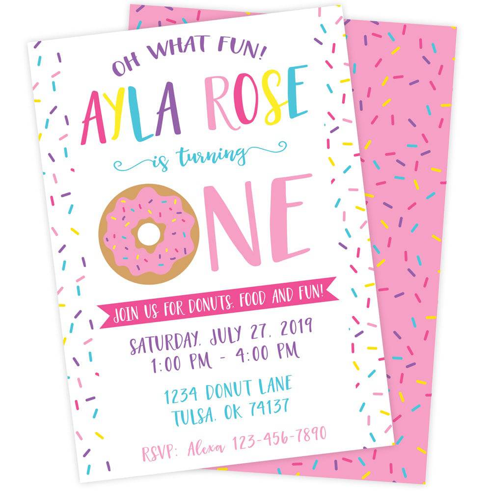 Donut Birthday Party Invitation | The Party Darling