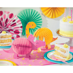 Girl Dinosaur Centerpieces for party