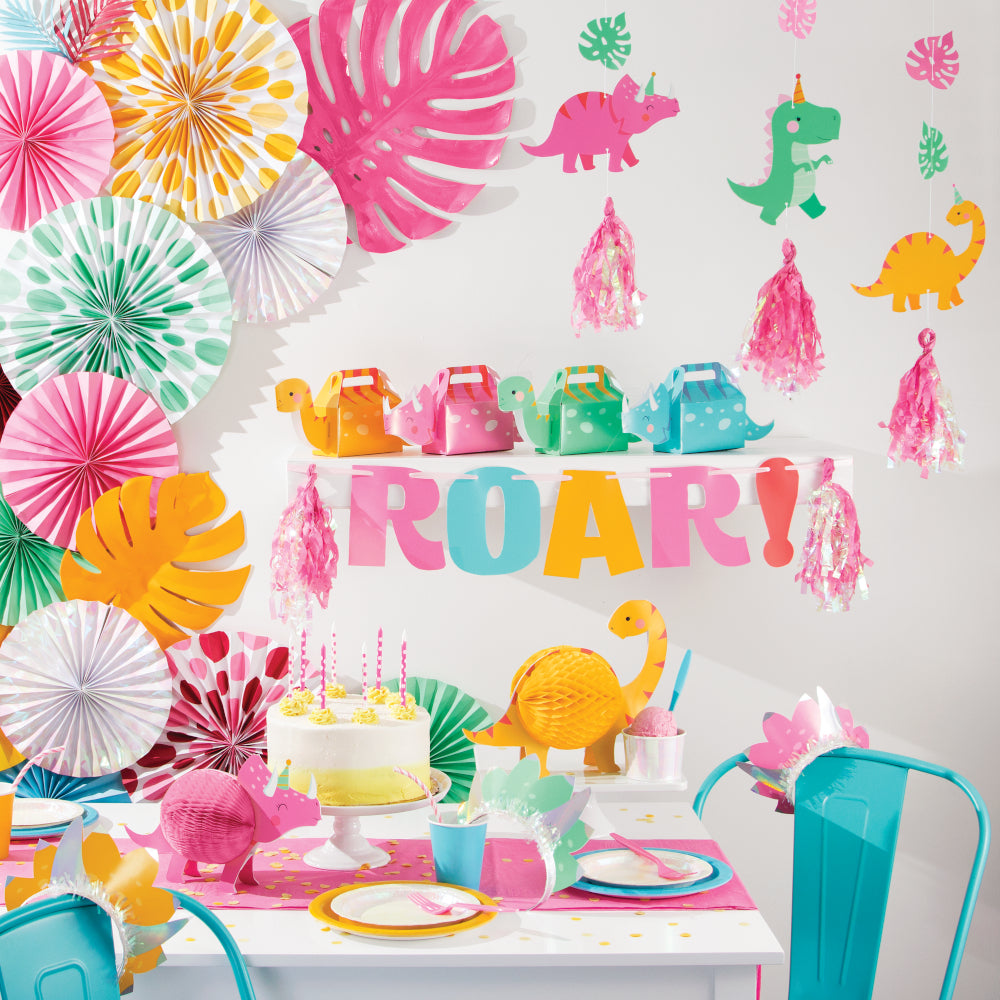 Girl Dinosaur Hanging Decorations | The Party Darling