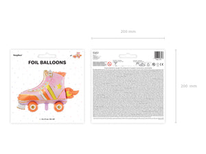 Retro Roller Skate Balloon Packaged