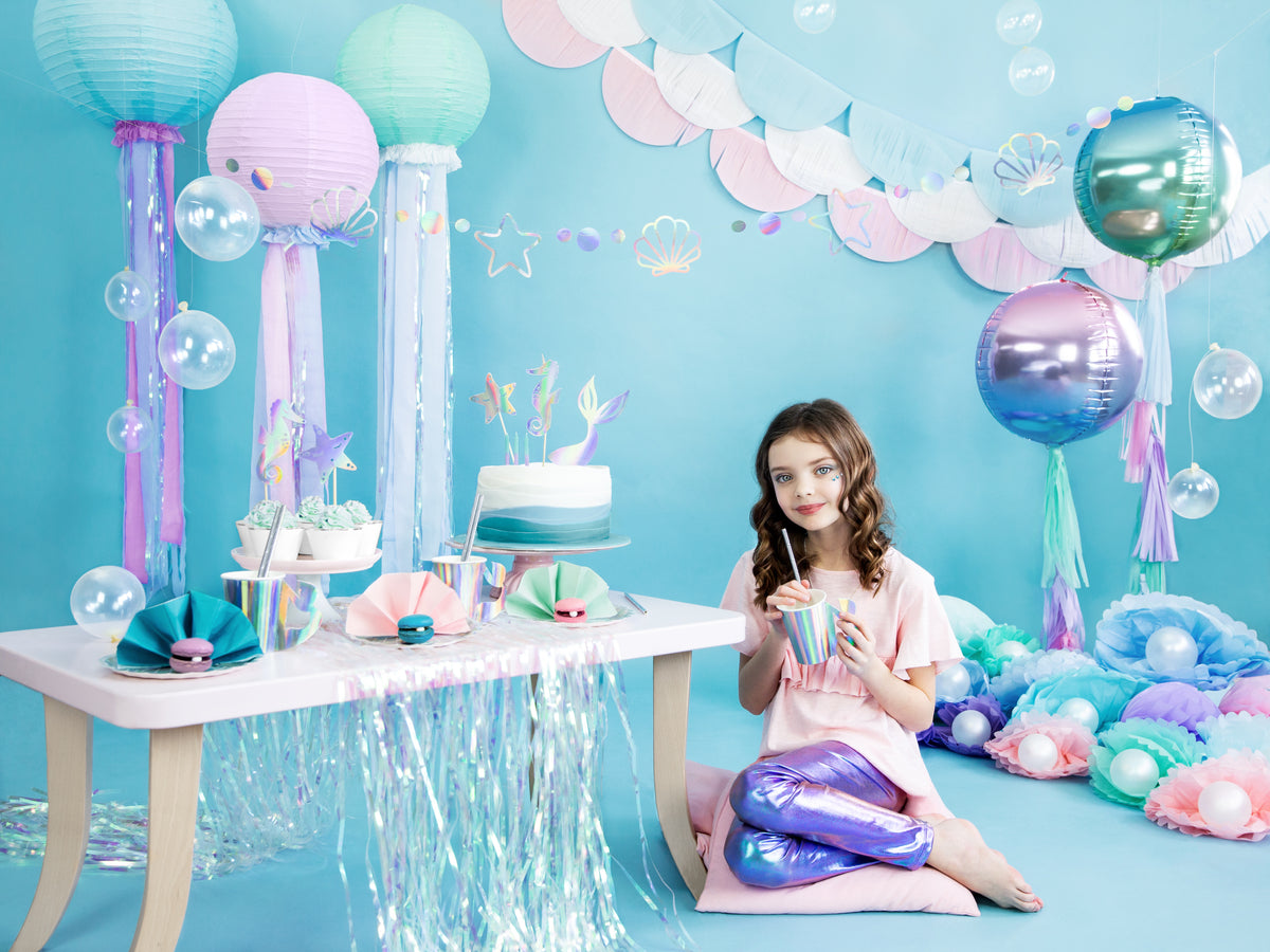 Blue & Green Ombre Ball Balloon 14" mermaid party