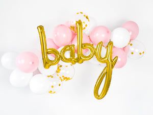 Gold Baby Letter Balloon