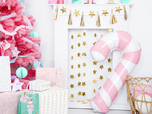 Pink Candy Cane Foil Balloon 32" - The Party Darling