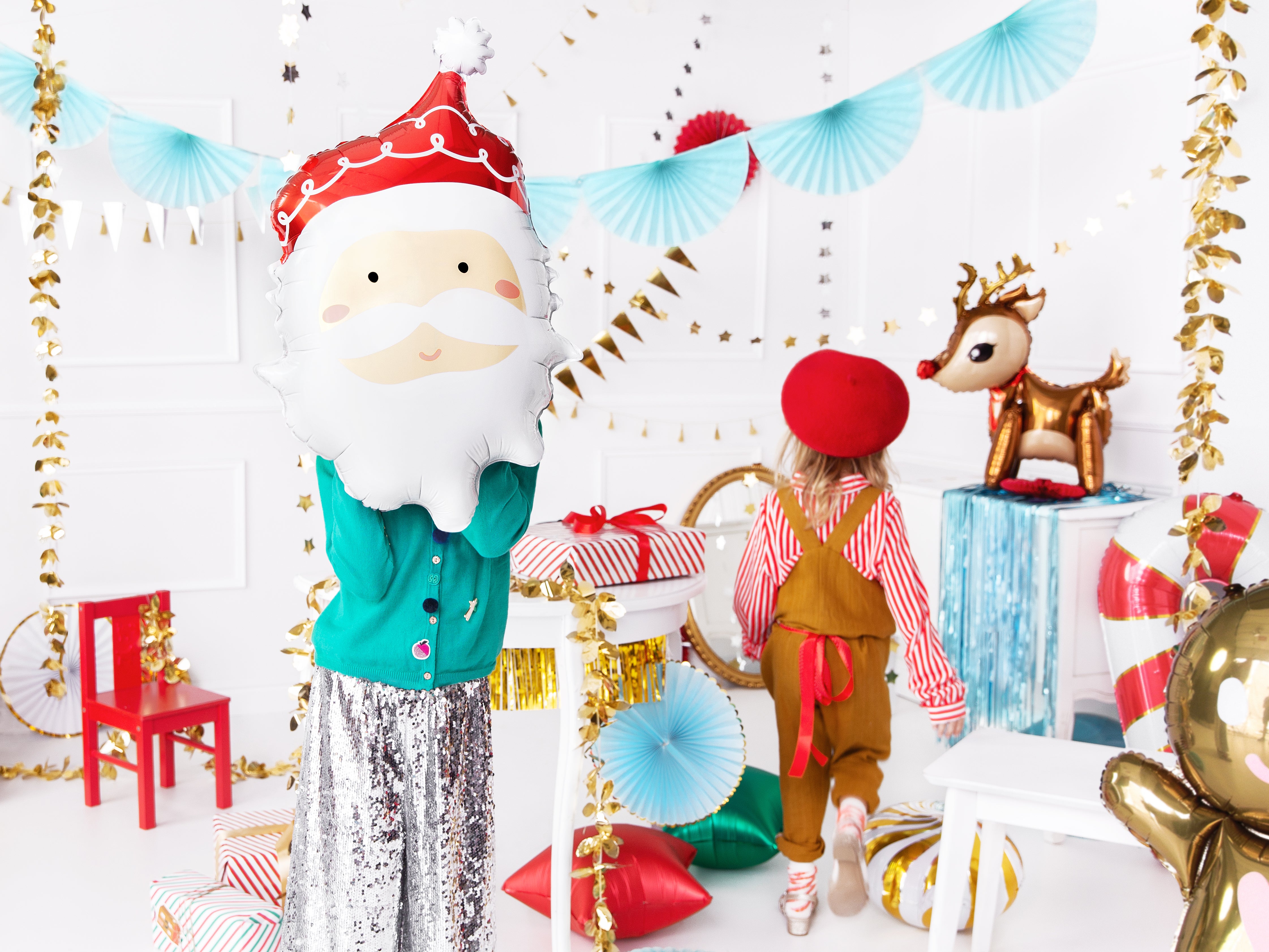 Jolly Santa Foil Balloon 23.5in - The Party Darling
