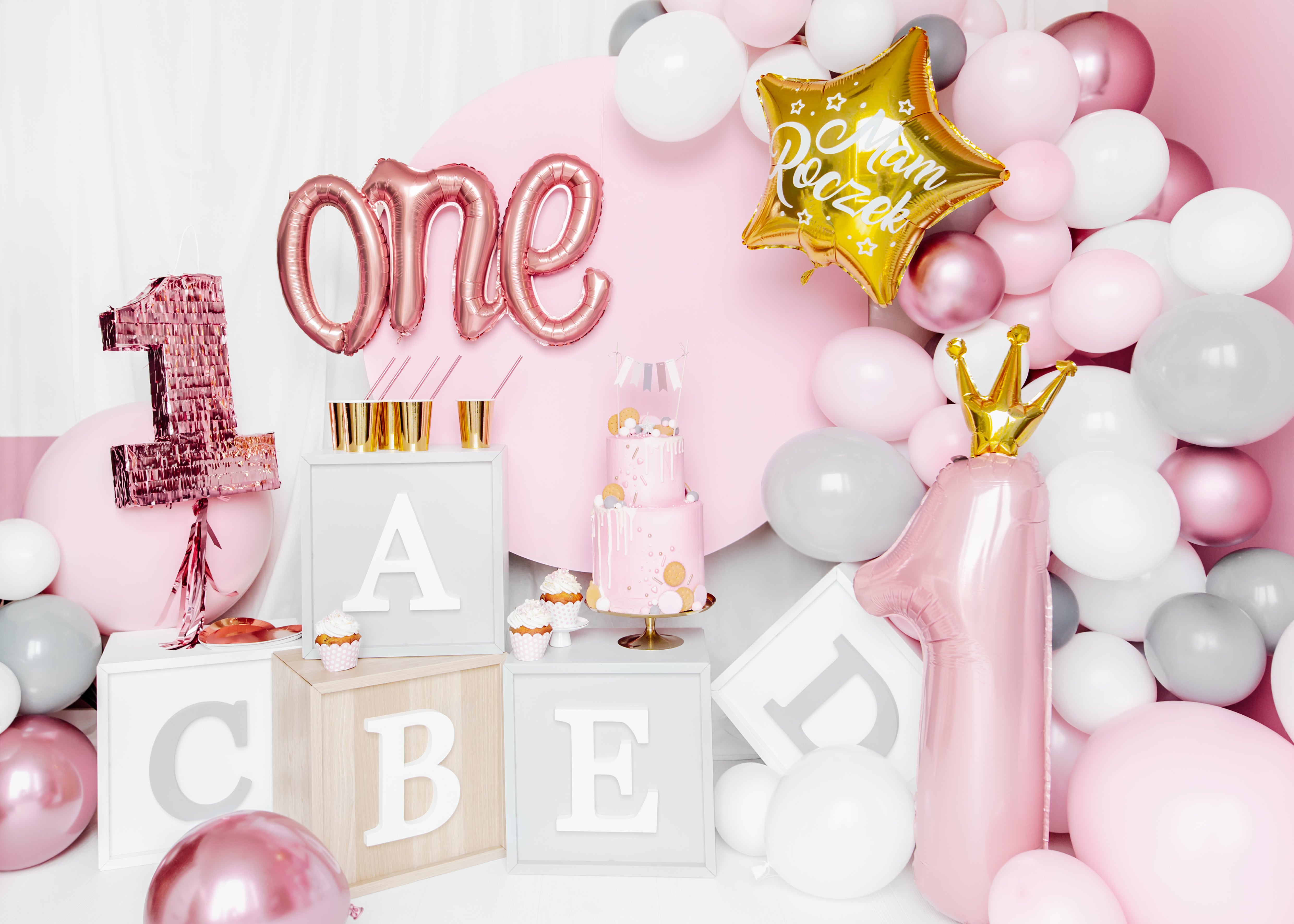 first birthday party setup