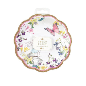 Floral Fairy Butterfly Dessert Plates 12ct | The Party Darling