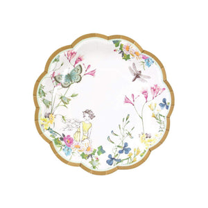 Floral Fairy Butterfly Dessert Plates 12ct | The Party Darling