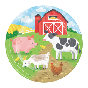 Farm Animals Lunch Plates 8ct | The Party Darling