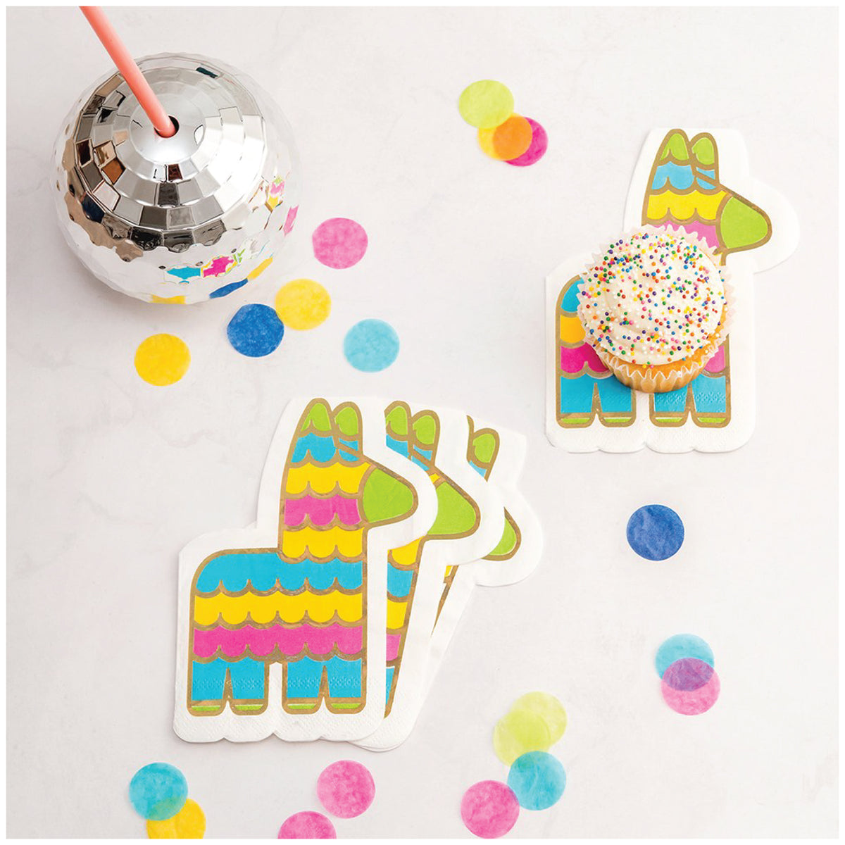 Piñata Fiesta Dessert Napkins 20ct Party Decor