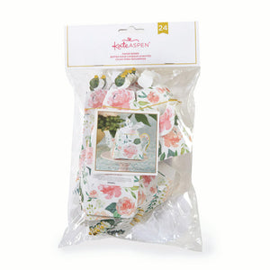 Floral Teapot Favor Boxes 24ct Packaged