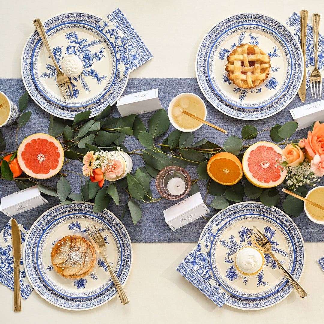 French Toile Paper Cocktail Napkins - The Party Darling