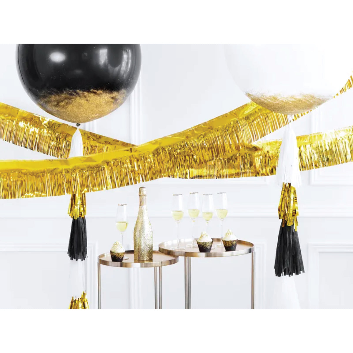 Metallic Gold Fringe Garland 13ft Celebration