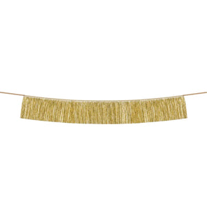 Gold Tinsel Fringe Garland 4.5ft | The Party Darling