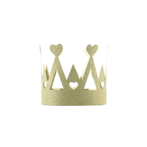 Gold Glitter Love Princess Party Crown 1ct | The Party Darling