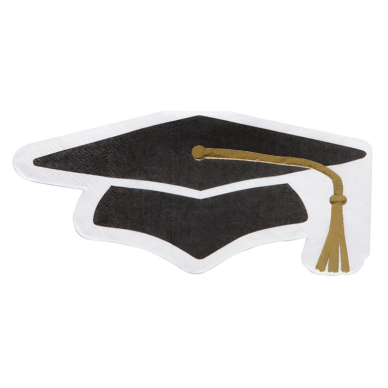 Graduation Cap Beverage Napkins 20ct | The Party Darling
