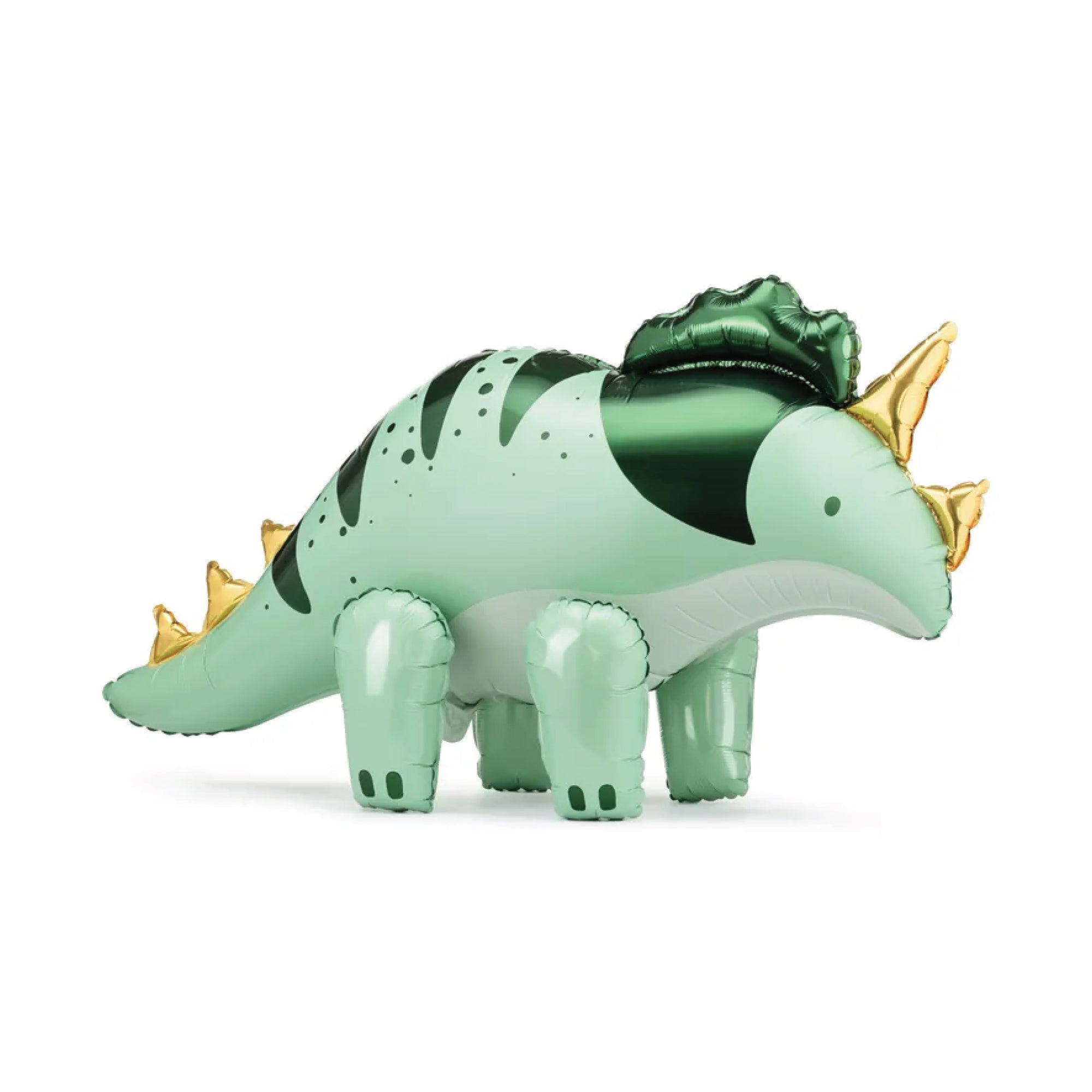 Green Standing Triceratops Balloon 36.5in | The Party Darling