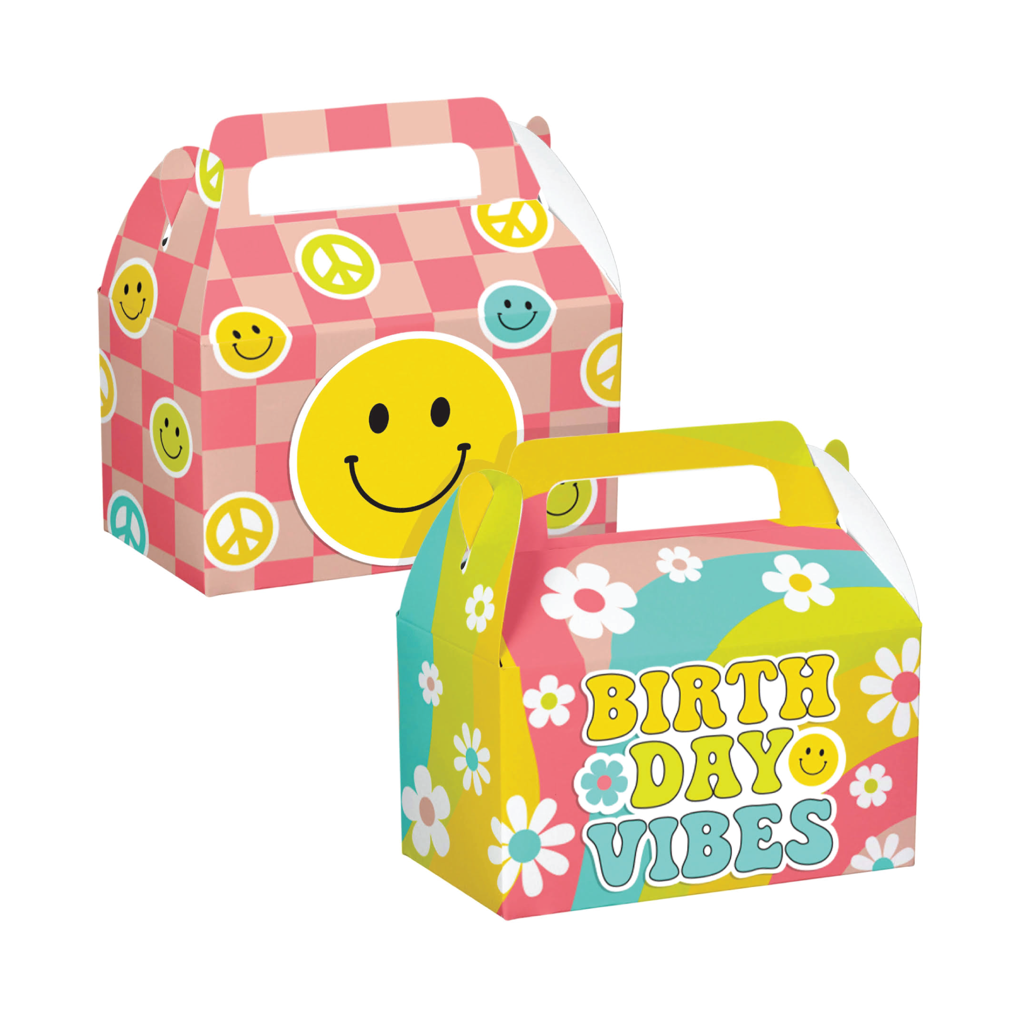 Flower Power Favor Boxes 4ct | The Party Darling