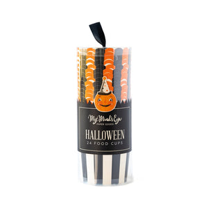 Halloween Striped Food Cups 24ct | The Party Darling