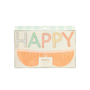 Pastel Happy Easter & Fringe Banner Set | The Party Darling