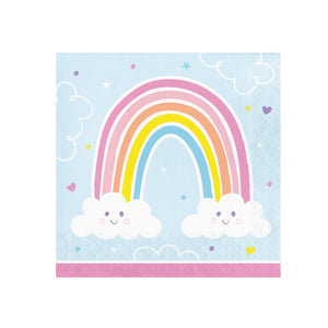 Happy Rainbow Lunch Napkins 16 ct | The Party Darling