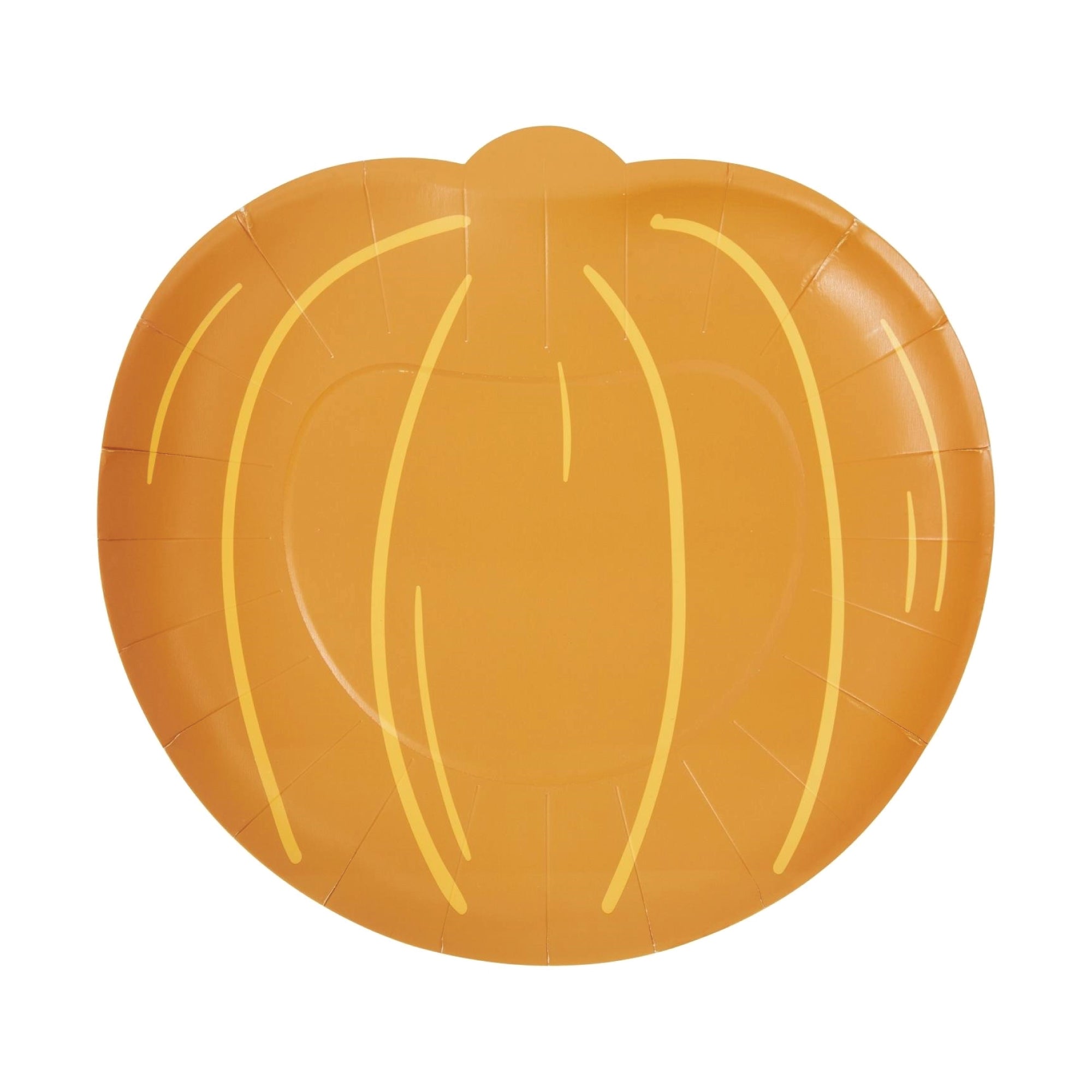Harvest Orange Pumpkin Dessert Plates 8ct | The Party Darling