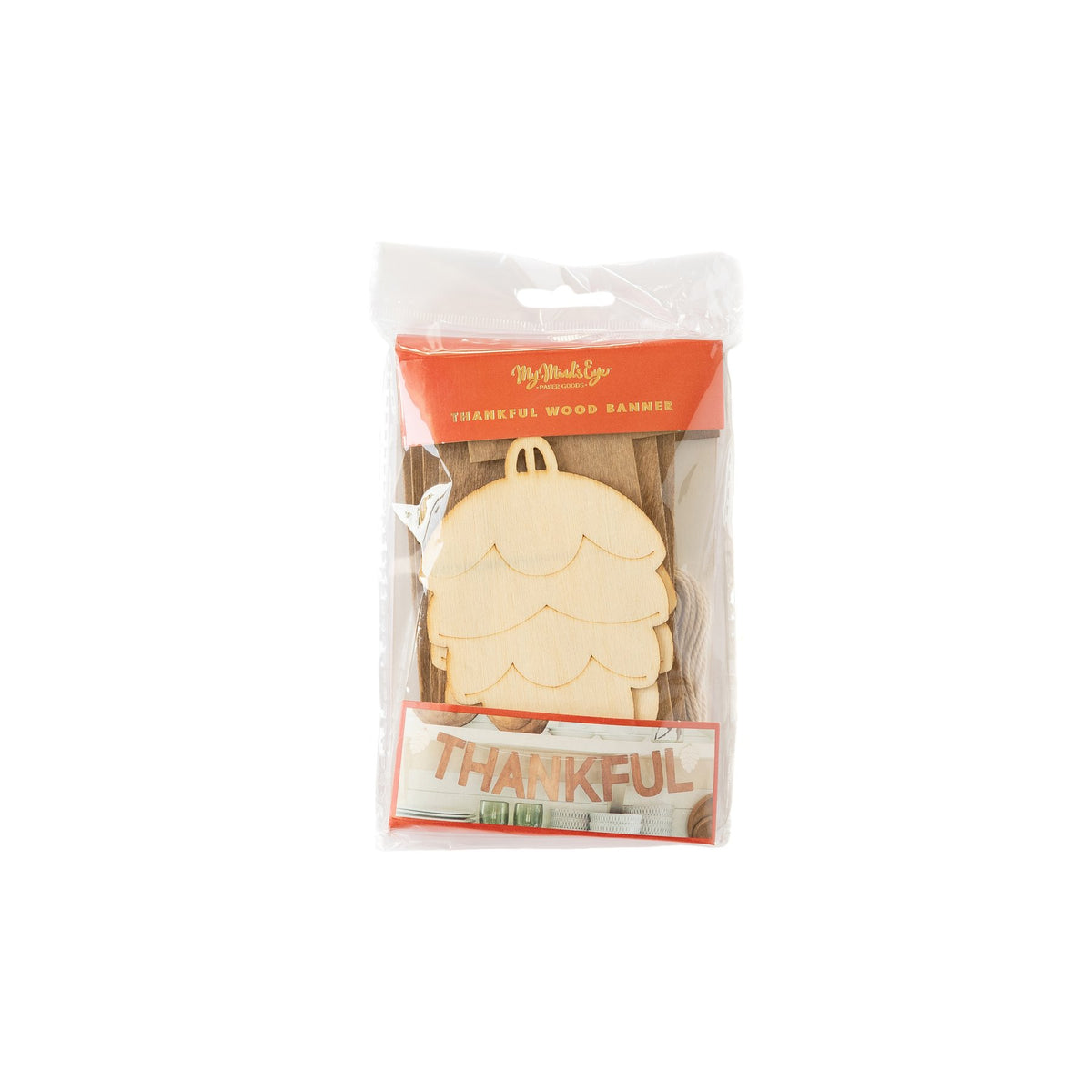 Harvest Wood Thankful Banner Packaged